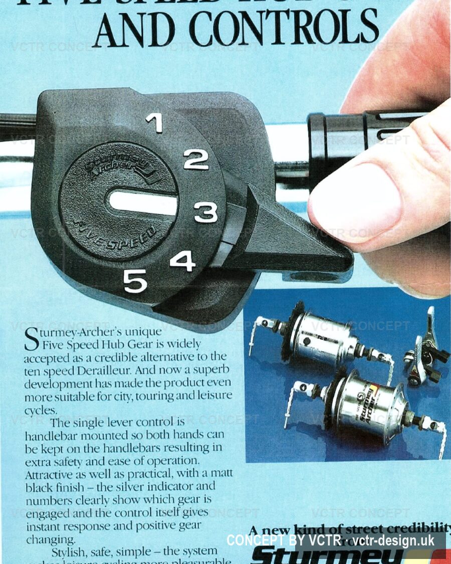 A vintage Sturmey-Archer five speed hub gear leaflet