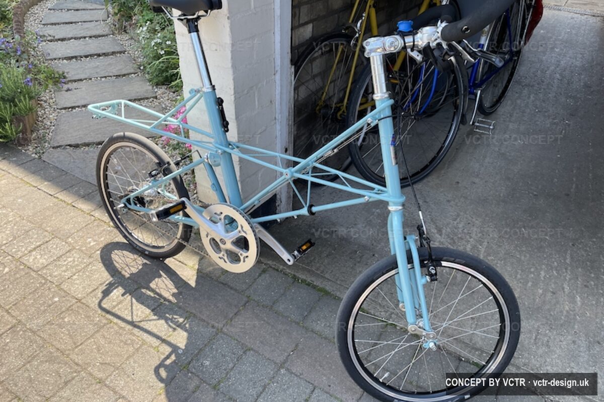 A finished Moulton TSR with an Alfine 11 speed hub
